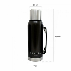 TERMO SAKURA CLASICO DE ACERO INOXIDABLE 1L - Diseno Bazar