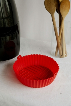 MOLDE AIR FRYER CIRCULAR ROJO