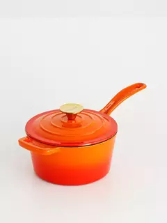 Cacerola Hierro Enlozado con Mango Feuer 18 Cm Naranja - tienda online