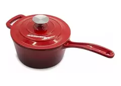 Cacerola Sakura De Hierro Fundido Roja Con Tapa 19 cm