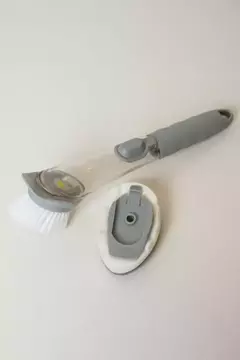 Cepillo Para Limpiar Platos Con Dispenser De Detergente - tienda online