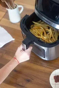 MOLDE AIR FRYER CUADRADO NEGRO GRANDE - tienda online