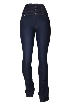 JEAN CON FAJA OXFORD AZUL OSCURO 36 al 60 en internet