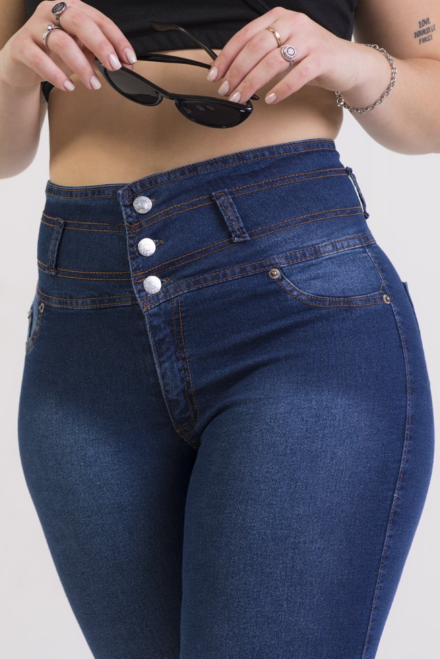 Jean Con Faja Chupin Azul Localizado 36 Al 50 thumbnail 2