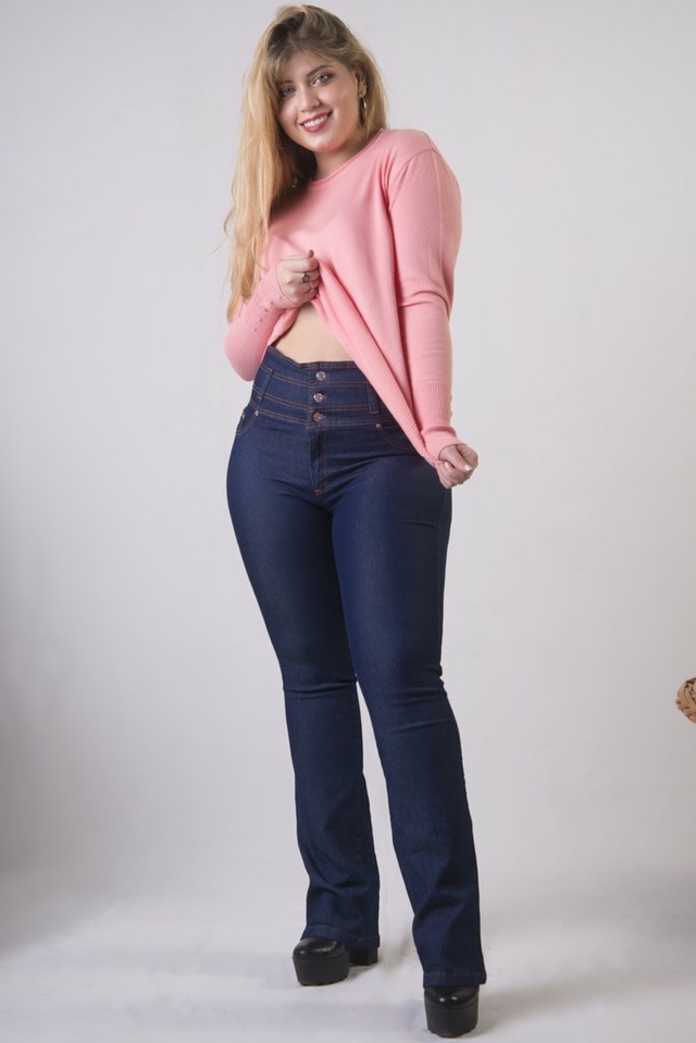 Jean Con Faja Oxford Azul Oscuro 52 Al 60 thumbnail 2