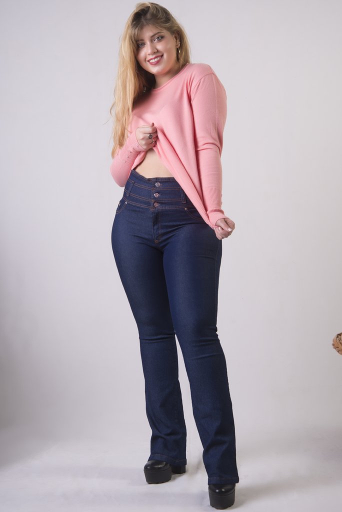 Jean Con Faja Oxford Azul Oscuro 36 Al 60 thumbnail 3