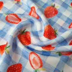 TRICOT ESTAMPADO FRUTILLAS CUADRILLE