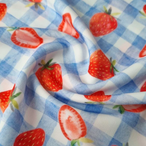 TRICOT ESTAMPADO FRUTILLAS CUADRILLE