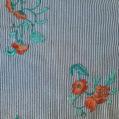 POPLIN BORDADO RAYADO - comprar online