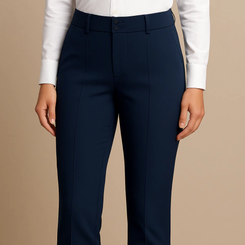 REF 858 - CALÇA CIGARRETE COM FRIZO - comprar online