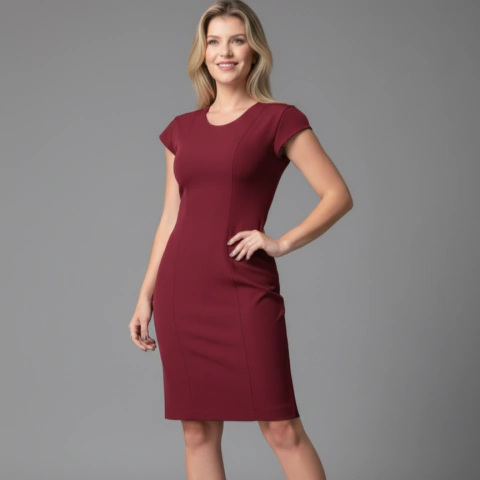 916 - Vestido manga petala