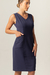 Vestido com recortes decote V sem mangas com bolso inclinado (REF. 946) na internet
