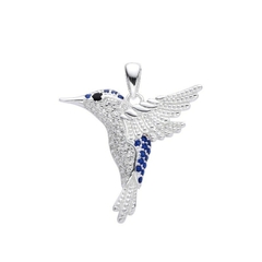 DJ669 DIJE COLIBRI EN PLATA 925