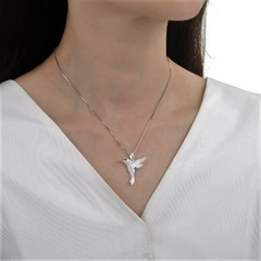 DJ669 DIJE COLIBRI EN PLATA 925 - tienda online