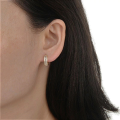ARO1715 AROS HUGGIES PLATA 925 - Espíritu Joyas Oficial - Plata 925