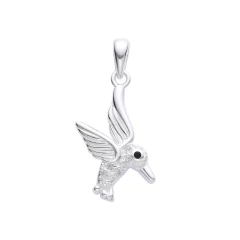 DJ693 DIJE COLIBRI EN PLATA 925