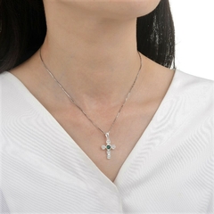 DJ725 DIJE CRUZ PLATA 925 - comprar online
