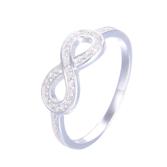 AN9569 ANILLO INFINITO PLATA 925