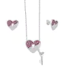 ARO607 SET AROS Y DIJE CON CADENA PLATA 925