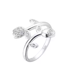 AN9629 ANILLO FLOR EN PLATA 925