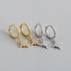 ARO2190 AROS HUGGIE PLATA 925 RODINADO