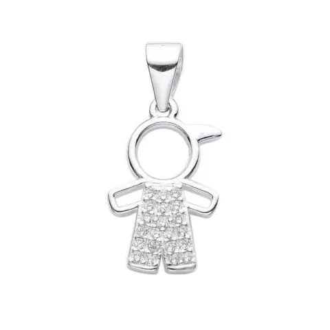 DJ758 DIJE NIÑO PLATA 925