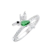AN9529 ANILLO GREEN EN PLATA 925