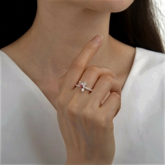 AN9531 ANILLO COLIBRÍ PINK PLATA 925 - comprar online