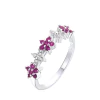 AN9543 ANILLO FLORES PLATA 925