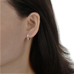 ARO1640 AROS HUGGIES PLATA 925 - comprar online