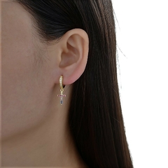 ARO1652 AROS HUGGIES PLATA 925 - Espíritu Joyas Oficial - Plata 925