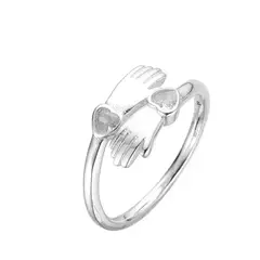 AN9757 ANILLO ABRAZO AJUSTABLE PLATA 925