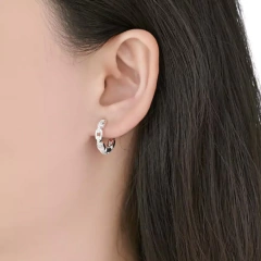 ARO2267 AROS HUGGIES PLATA 925 - comprar online