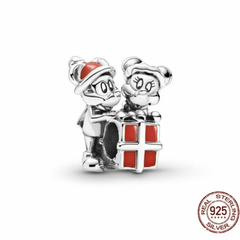 DJO676 DIJE CHARM MICKEY PLATA 925