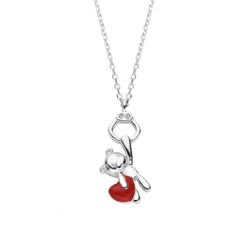 DJ628 DIJE CADENA OSO PLATA 925