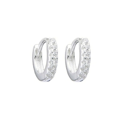 ARO1707 AROS HUGGIES PLATA 925 - Espíritu Joyas Oficial - Plata 925