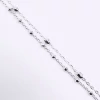 PUO314 PULSERA DOBLE DE PLATA 925