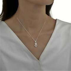DJ611 DIJE CADENA OSO PLATA 925 - comprar online