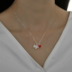 DJ597 DIJE CADENA PERRITO PLATA 925 - comprar online