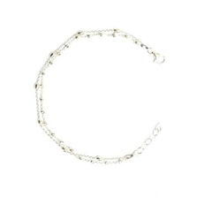 PUO314 PULSERA DOBLE DE PLATA 925 - comprar online