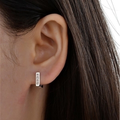 ARO2286 AROS HUGGIES PLATA 925 - Espíritu Joyas Oficial - Plata 925