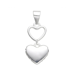 DJ914 DIJE CORAZONES PLATA 925