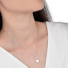 DJ914 DIJE CORAZONES PLATA 925 - comprar online