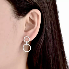 ARO2498 AROS PASANTES PLATA 925 - comprar online