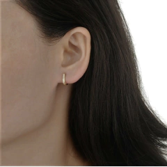 ARO1684 AROS HUGGIES PLATA 925 - Espíritu Joyas Oficial - Plata 925