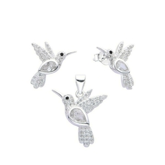 ARO1706 SET DE AROS Y DIJE PLATA 925 en internet
