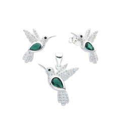 ARO1706 SET DE AROS Y DIJE PLATA 925 - tienda online