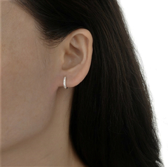 ARO1705 AROS HUGGIES PLATA 925 - comprar online