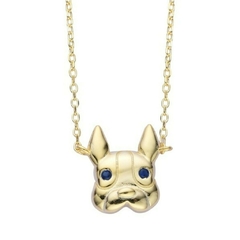 DJ621 DIJE CADENA BULLDOG PLATA 925 en internet