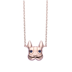 DJ621 DIJE CADENA BULLDOG PLATA 925 - tienda online